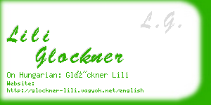 lili glockner business card